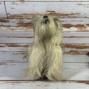 Jerry Elsner Stuffed Dog with Chain Collar 1987 Plush Toy Used